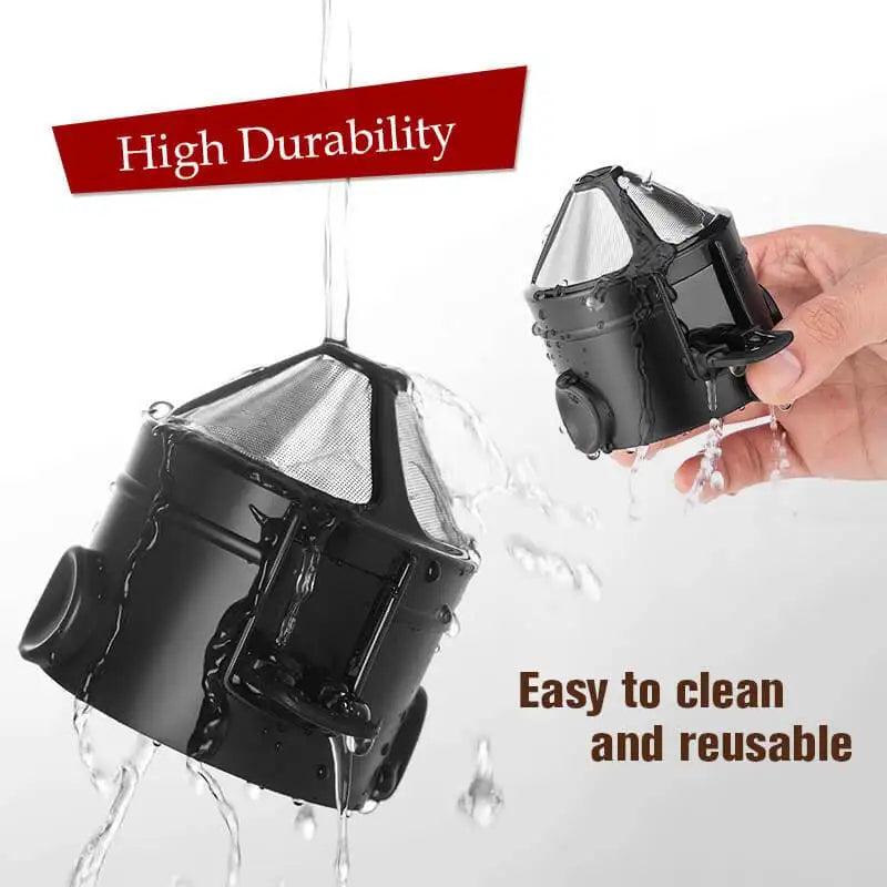 Pour Over Coffee Maker Portable Coffee Dripper Filter Foldable Mini Collapsible Paperless Serve 1-2 Cup Reusable Travel Camping