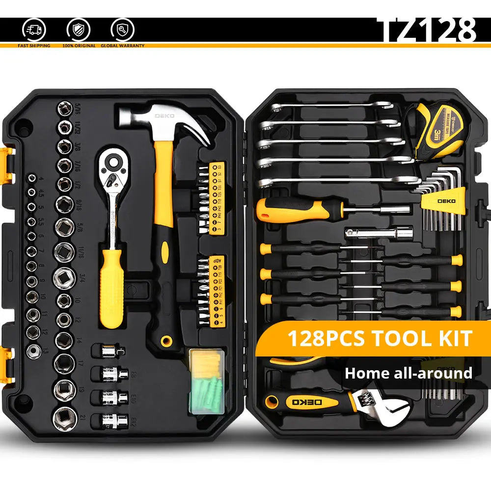 Factory Outlet DEKO Tool Set Hand Tools for Car Repair or Household Repair Set of Tools Instruments Mechanic Tools Socket Set