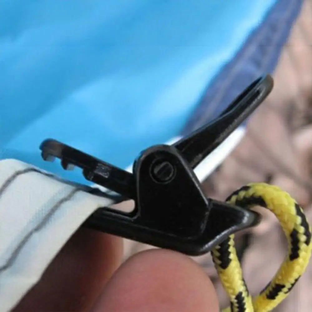 1/5/10Pcs  Awning Clamp Tarp Clips Snap Hangers Tent Camping Survival Tighten Tool for Outdoor Camp Hike