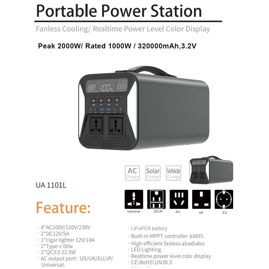 1800w Portable Power Station