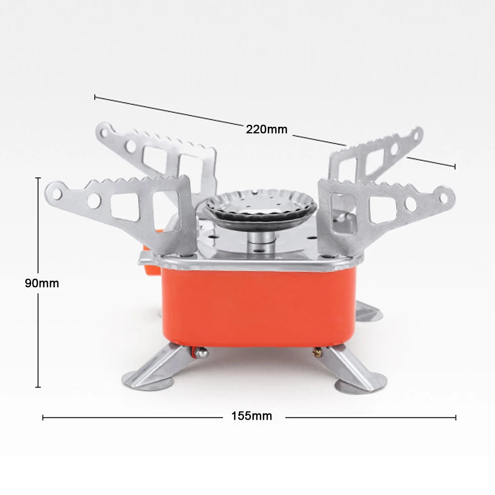 Outdoor Electronic Ignition Stoves Tourist Portable Cooking Accessory Gas Stove Firepower Camping Hiking Furnace Gas Cooker