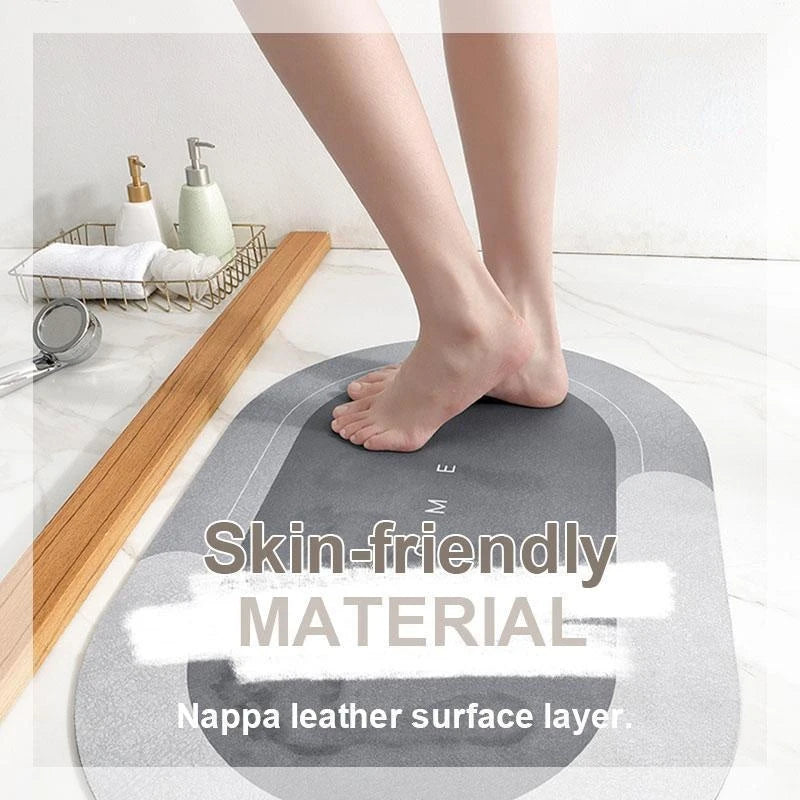 Bath Mat Super Absorbent Non slip Diatom Mud Bathroom Rug Quick Drying Bath Shower Rug Kitchen Entrance Door Mats Home Floor Mat