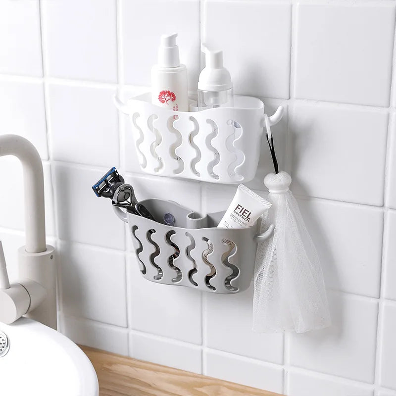 Sink Drain Rack Sink Hanging Basket with Suction Cup Soap Holder Sponge Storage Shelf Household Kitchen Bathroom Accessories