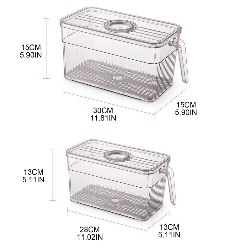 Kitchen Food Storage Box Large Food Container Fridge Storage Box Fridge Container Fruits Container Vegetable Storage Container