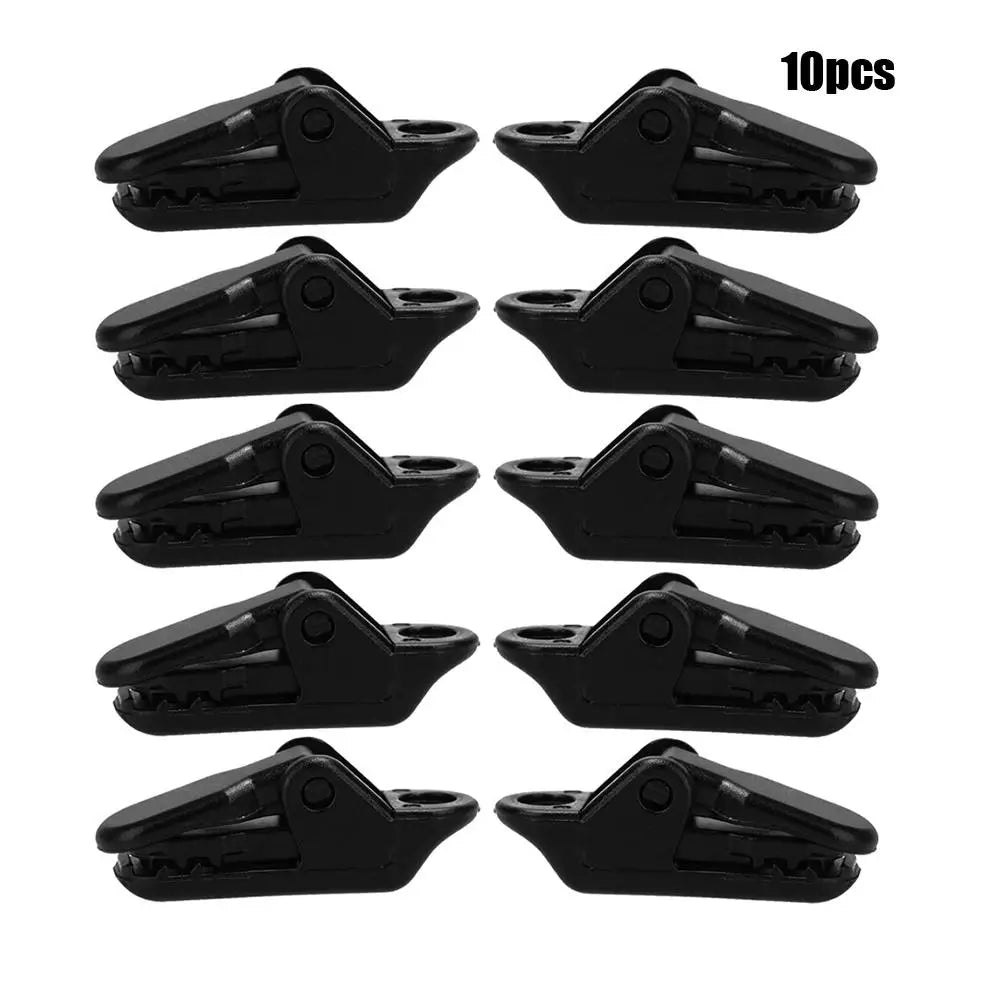 1/5/10Pcs  Awning Clamp Tarp Clips Snap Hangers Tent Camping Survival Tighten Tool for Outdoor Camp Hike